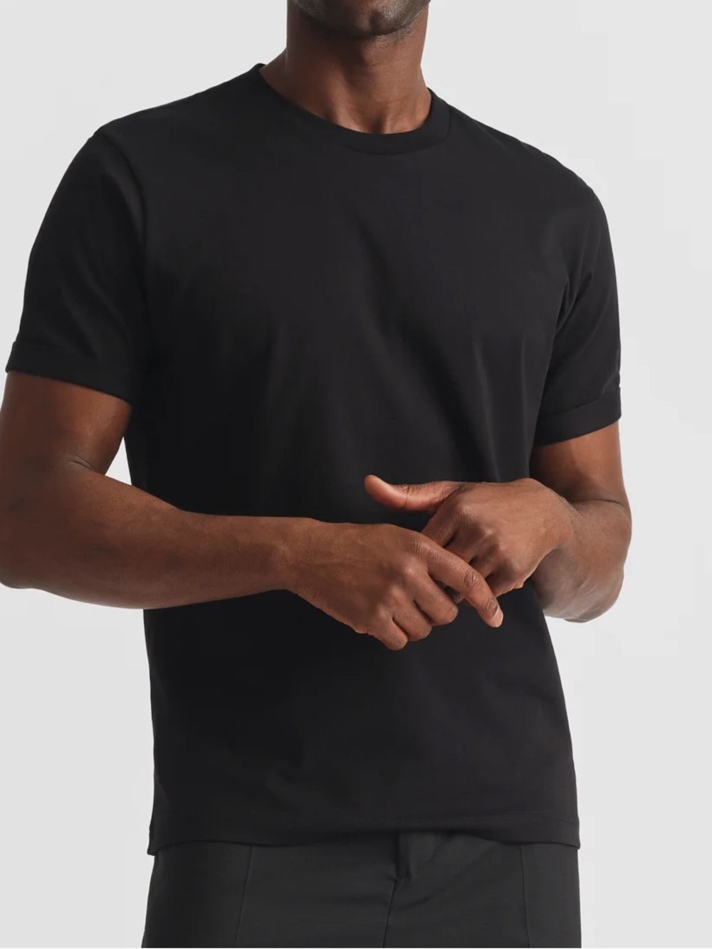 Son of a Tailor Black Supima Cotton Crewneck T-Shirt XL